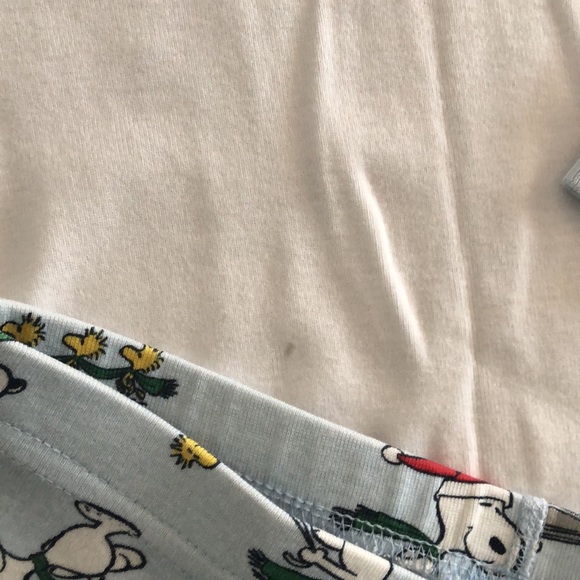 Hanna Andersson Snoopy Christmas pajamas size 140 US size10 - Picture 3 of 5